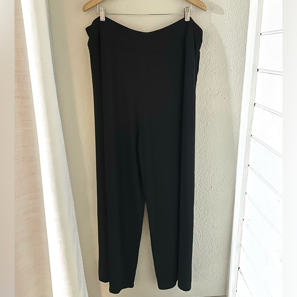 Cozy Earth Women’s Soft Stretchy Comfy Bamboo Rib Knit Lounge Pant in Black XXXL - Picture 8 of 11